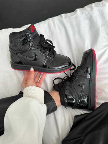 Air jordan sale 1 black patent