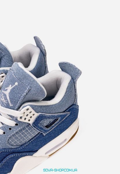 Чоловічі та жіночі баскетбольні кросівки Nike Air Jordan 4 Retro &ldquo;Denim Worn Blue&rdquo; Premium фото