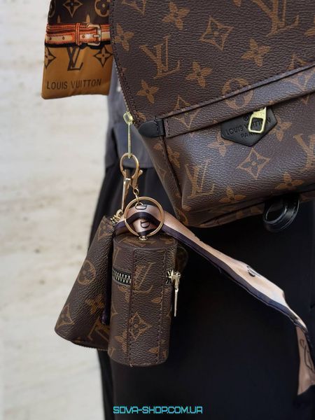 Жіночий набір Louis Vuitton сумочка, гаманець, ключниця, хустинка Premium фото
