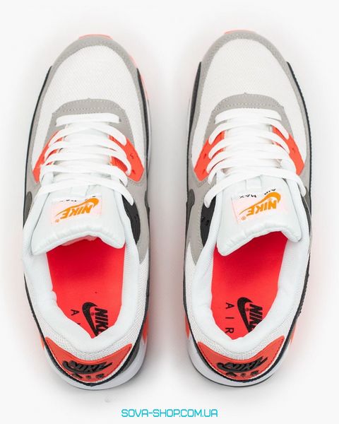 Чоловічі кросівки Air Max 90 Nike White Red фото