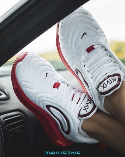 Женские кроссовки Air Max 720 White Red Nike фото