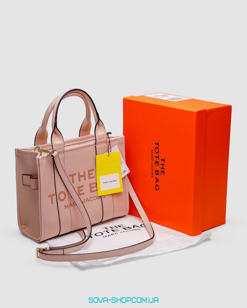 Жіноча сумка Marc Jacobs The Leather Small Tote Bag Powder Premium фото