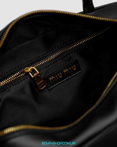 Жіноча сумка Miu Miu Leather Top-Handle Bag Black Premium фото