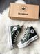 Женские высокие зимние кеды с мехом All Star High Green Fur re-5522 фото 4