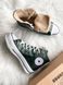 Женские высокие зимние кеды с мехом All Star High Green Fur re-5522 фото 3