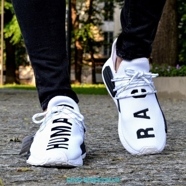 Мужские кроссовки Pharrell Williams Human Race NMD White Adidas фото
