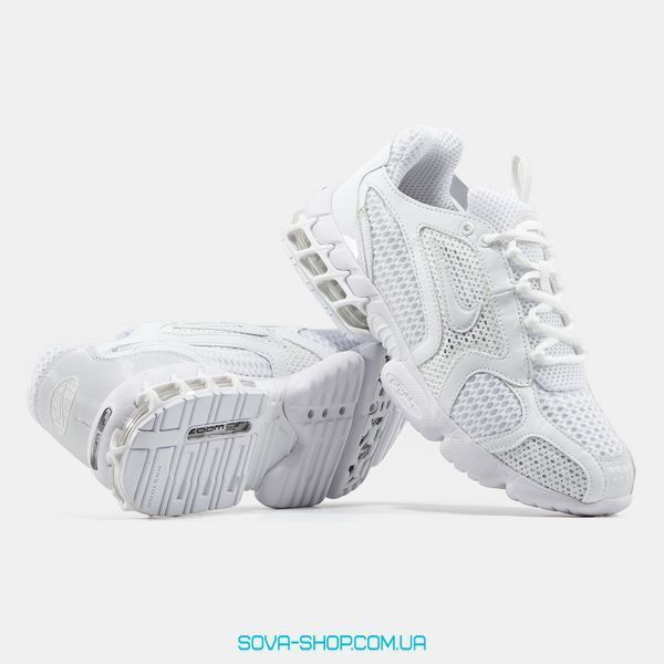 Чоловічі та жіночі кросівки Nike x St&uuml;ssy Air Zoom Spiridon Cage 2 "White" фото