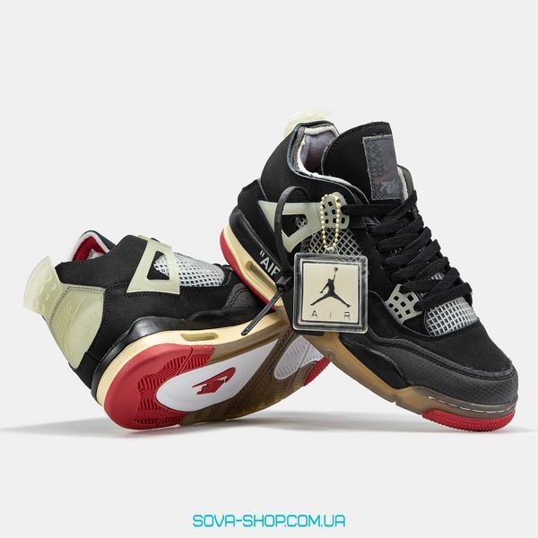 Чоловічі баскетбольні кросівки Nike Air Jordan 4 x "OFF-White" Premium фото