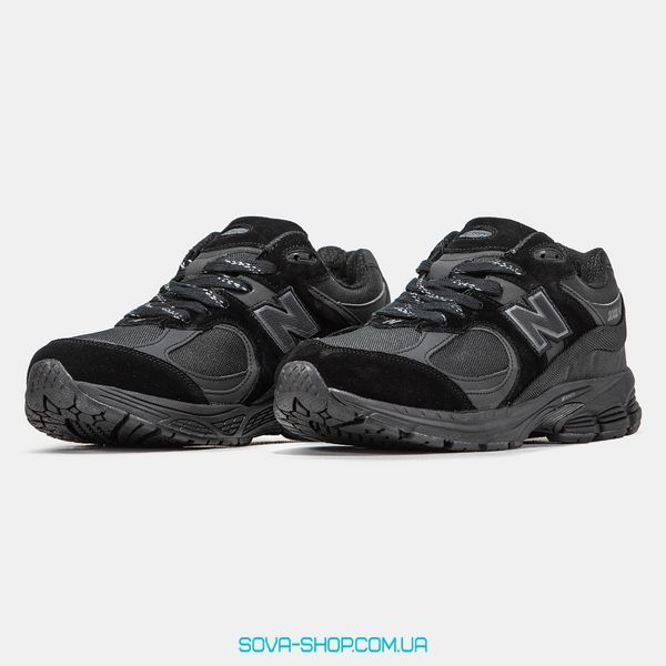 Чоловічі зимові кросівки New Balance 2002R Black Хутро фото