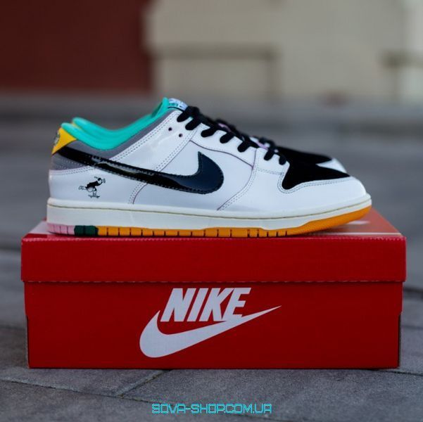 Чоловічі кросівки CSEF x Nike SB Dunk Low Pro White/Black фото