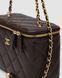 Жіноча сумка Chanel Classic Brown Lambskin Pearl Crush Vanity Bag Premium re-12606 фото 3
