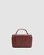 Жіноча сумка Chanel Long Vanity With Chain Burgundy Premium re-129027 фото 4