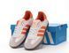 Жіночі кросівки Adidas Samba WHITE / ORANGE re-10833 фото 6