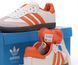 Жіночі кросівки Adidas Samba WHITE / ORANGE re-10833 фото 8