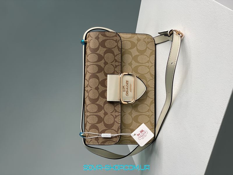 Жіноча сумка Coach Large Morgan Square Crossbody Bag Premium фото