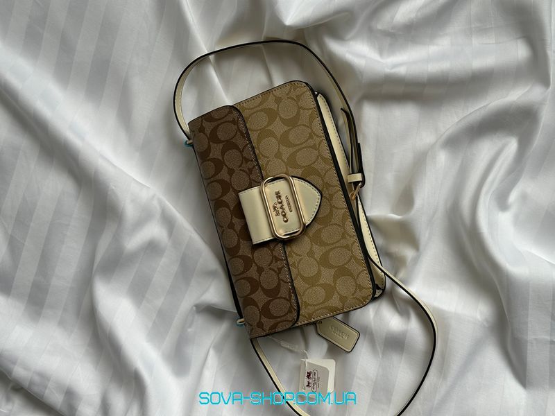 Женская сумка Coach Large Morgan Square Crossbody Bag Premium фото