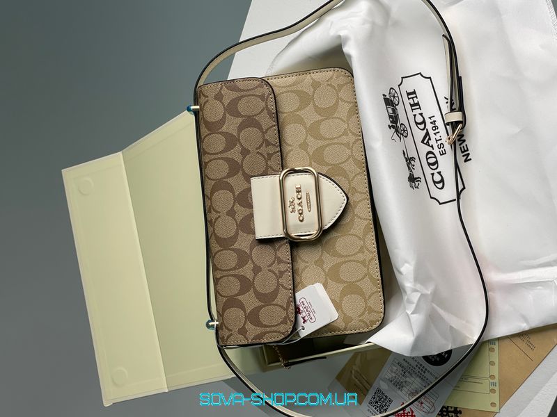 Женская сумка Coach Large Morgan Square Crossbody Bag Premium фото