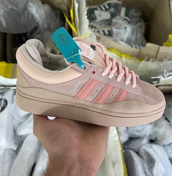 Жіночі кросівки Adidas Campus x Bad Bunny Full Pink фото
