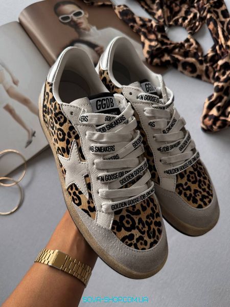 Жіночі кросівки GG Kers White Leopard Sneakers Premium фото