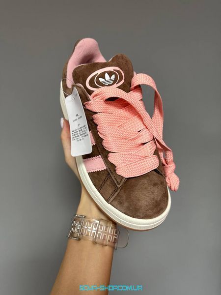 Женские кроссовки Adidas Campus Brown/Pink фото