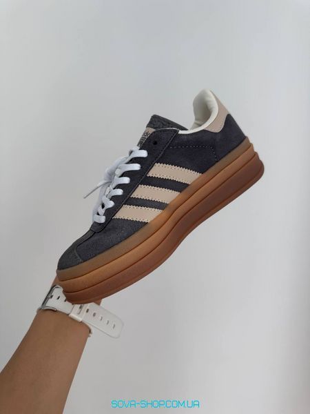 Жіночі кросівки Adidas Gazelle Bold MAGIC BEIGE GUM фото