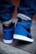 Чоловічі баскетбольні кросівки Nike Air Jordan 1 Retro High Black Blue re-5483 фото 6