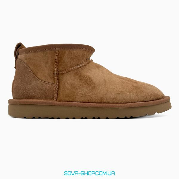 Жіночі зимові ботинки UGG Classic Ultra Mini Chestnut PREMIUM фото