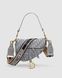 Жіноча сумка Christian Dior Saddle Bag with Strap Grey Dior Oblique Jacquard Premium re-11680 фото 3