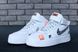 Чоловічі та жіночі кросівки Air Force 1 Hi "Just Do It" White Nike 1999m00 фото 5