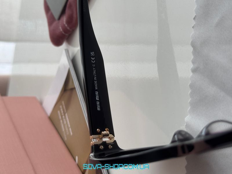 Сонцезахисні окуляри Miu Miu Black/Gold SMU 06ZS 1AB-5S0 3N 50/20/140 Premium фото