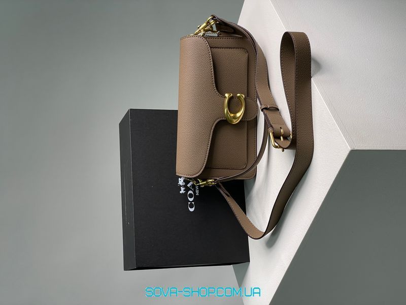 Жіноча сумка Coach Tabby Shoulder Bag 26 Dark Stone Premium фото