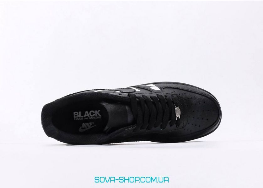Мужские и женские кроссовки Nike Air Force COMME des GAR&Ccedil;ON BLACK Premium фото