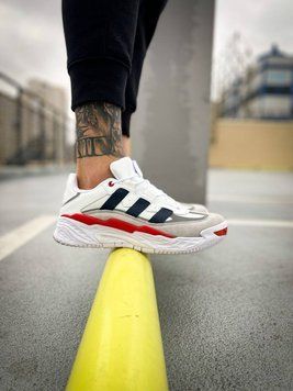 Чоловічі кросівки Adidas Niteball White Black Red фото