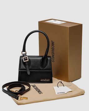 Жіноча сумка Jacquemus Le Chiquito Moyen Boucle Black Premium фото