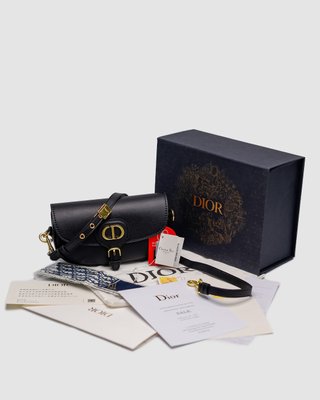 Жіноча сумка Christian Dior Bobby East-West Bag Black Box Calfskin Premium фото