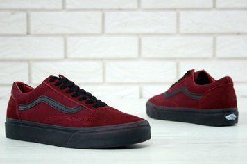 Мужские кеды Old Skool burgundy/black V a n s фото