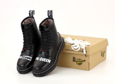 Зимові чоловічі та жіночі ботинки (хутро або термо) Dr. Martens Sex Pistols фото