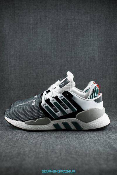 Мужские кроссовки EQT SUPPORT 91/18 CORE BLACK/ CLEAR GRANITE/ SUB GREEN Adidas фото