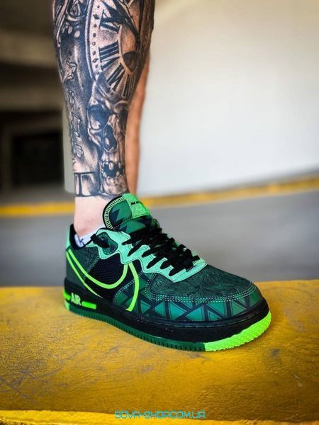 Мужские кроссовки Air Force 1 Type Black Hyper Crimson Nike фото