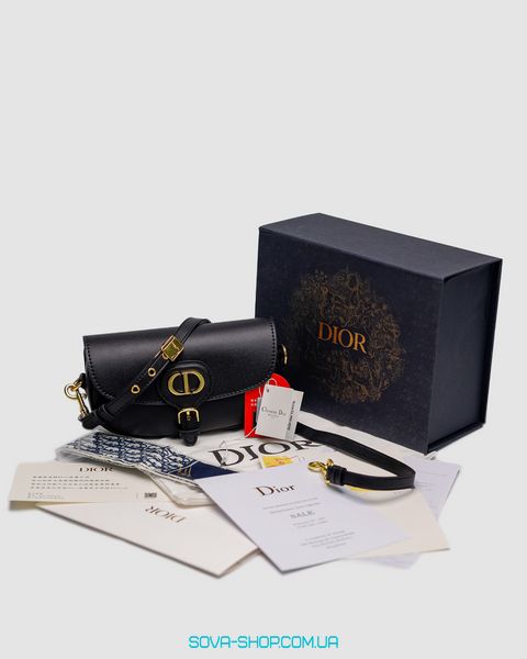 Женская сумка Christian Dior Bobby East-West Bag Black Box Calfskin Premium фото