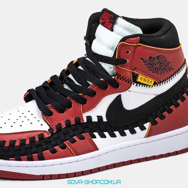 Мужские баскетбольные кроссовки Nike Air Jordan 1 Retro x Union L.A Black Red White фото