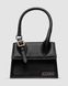 Женская сумка Jacquemus Le Chiquito Moyen Boucle Black Premium re-11107 фото 3