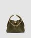 Жіноча сумка Chanel 25 Small Handbag Suede Green Premium re-129029 фото 2