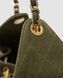 Жіноча сумка Chanel 25 Small Handbag Suede Green Premium re-129029 фото 4