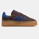 Женские кроссовки Adidas Gazelle Bold Shoes Brown Blue re-9250 фото 3