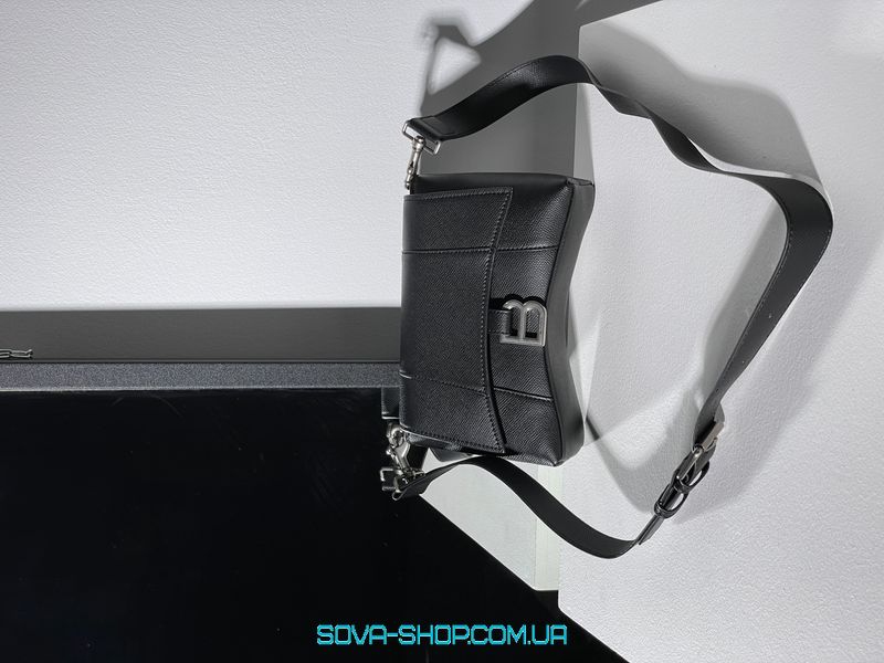 Жіноча сумка Balenciaga Black Hourglass Sling Bag Premium фото