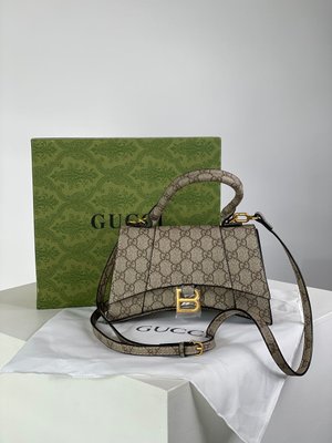 Женская сумка Gucci X Balenciaga Hourglass Hacker Aria Supreme Premium фото