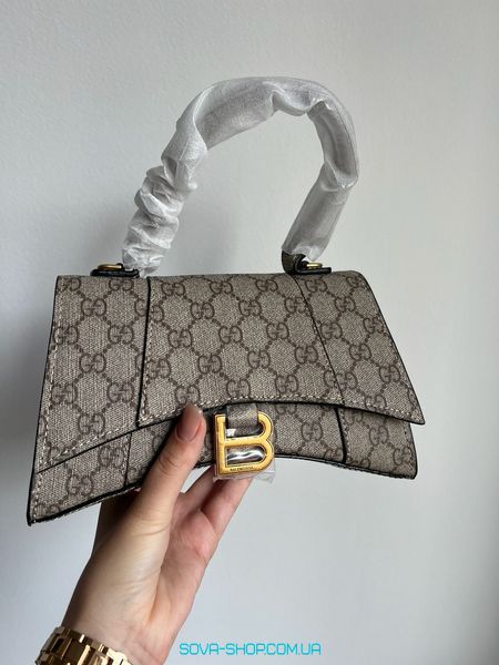 Жіноча сумка Gucci X Balenciaga Hourglass Hacker Aria Supreme Premium фото