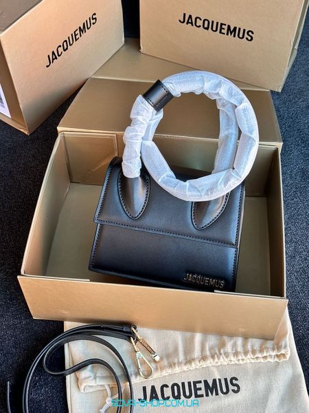 Жіноча сумка Jacquemus Le Chiquito Noeud Bag Black Premium фото