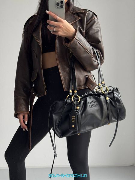 Женская сумка Miu Miu Joie Nappa Leather Black Premium фото
